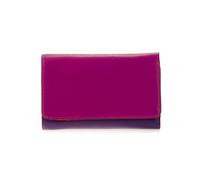 mywalit billetereo Monedero de Piel para Mujer Medium Tri-Fold w/Outer Zip Purse - 363-75 - Sangria Multi