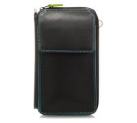 billetereo monedero de piel para mujer - mywalit - Zip round multi purse with shoulder strap- 1220-4 - black pace