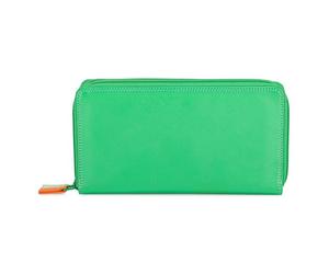 Mywalit Cartera Trifoliar Mediana I Piel 14 cm verde