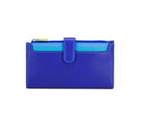 Mywalit Continental Cartera Piel natural 20 cm azul
