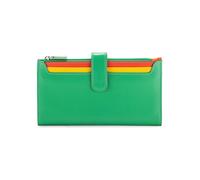 Mywalit Continental Cartera Piel natural 20 cm verde