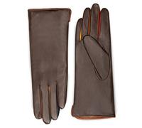 Mywalit Guantes de cuero marrón