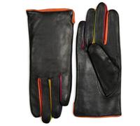 Mywalit Guantes de cuero negro