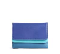 Mywalit Monedero azul, cuero, mujer