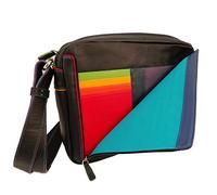 mywalit Small Organiser Cross Body Bag, Accesorio de Viaje-Billetera Unisex Adulto, Negro (Black Pace), Talla única