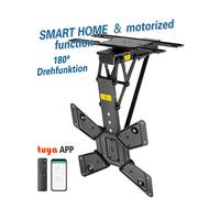 Mywall HL46ML - Soporte de Techo para televisores motorizados y Plegables (23-65 Pulgadas, Carga de hasta 30 kg, con función giratoria de 180°)