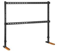 mywall Soporte de TV HT27L para Pantallas de 70 a 90 Pulgadas, Soporte de Suelo para TV con Aspecto de Madera y Almohadillas Antideslizantes, Soporte Universal para TV con Carga de hasta 60 kg