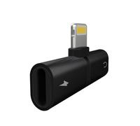 Myway Splitter Cargador y Adaptador para Auriculares Lightning Negro