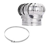 MYXJGNAIY Acero Inoxidable Techo Turbine para Casa Chimenea/Attic Salida de Escape, Redondo Ball con Forma Aire Escape Tapa, Non Power ventilación Grille Cubierta (tamaño: Dia.100mm)