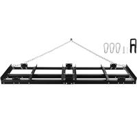 MYXJGNAIY Rastrillo de Arrastre para Entrada de vehículos Todo Terreno, UTV, Tractor, cortacésped, Arrastre de nivelación de césped con Cadena Resistente, Color Negro, 6 pies