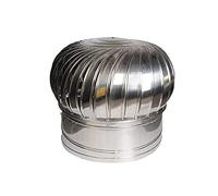 MYXJGNAIY Ventilador de turbina de Techo Redondo, 3, 5, 7, 11, 15, 17, 20 y 30 Pulgadas, con Cubierta giratoria para ventilación de Chimenea de Acero Inoxidable (tamaño: 400 mm/15,7 Pulgadas)