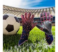 MYXJX Guantes de Portero, Guantes de fútbol for niños con Agarre Fuerte en Las Palmas, Color Rosa(Pink,8)