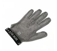 MYXJX Guantes resistentes a cortes, Guantes anticorte de acero inoxidable, resistentes a cortes, con correa muñeca ajustable, antideslizantes y fáciles limpiar(1pcs/L)