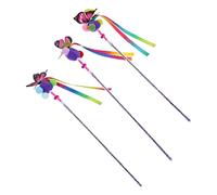 MYXJX Juguetes para Gatos, 3 Piezas de Divertidos palitos for Gatos y Gatitos, Cuerda for burlarse Jugar, Herramientas for Estar en Forma ser Feliz