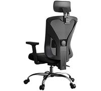 MYXJX Silla de Juego, Silla de Oficina for computadora Gamichair Home, reclinable, giratoria, elevadora, Color Blanco(Black)