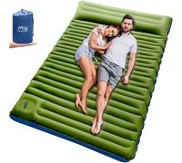 Myxslop Almohadilla de dormir doble, impermeable, gruesa almohadilla inflable para 2, perfecta para acampar y aventuras al aire libre, solución portátil y cómoda para dormir