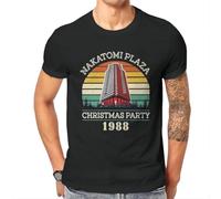 MYXXIIOSA Die Hard Movie Christmas Party 1988 Bruce Willis Man Tshirt Retro Vintage Nakatomi Plaza Individuality T Shirt Streetwear