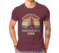 MYXXIIOSA Die Hard Movie Christmas Party 1988 Bruce Willis Man Tshirt Retro Vintage Nakatomi Plaza Individuality T Shirt Streetwear