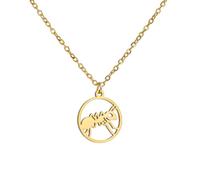 MYYCYCV Colgante de collar Collar De Animales De Mujer De Los Hombres De Hormiga De Anillo Colgante Lindo Divertido Collar Colgante Regalos