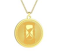 MYYCYCV Colgante de Collar Collar de Reloj de Arena girador de Tiempo Collar Colgante mágico de Reloj de Arena Regalo para Novio Mujer Regalos