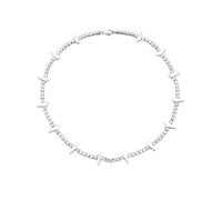MYYCYCV Colgante de collar Collares hip-hop europeos y americanos Hipster hombres y mujeres clavícula joyería de cadena Regalos