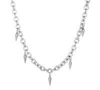 MYYCYCV Colgante de collar Hip hop viento frío borla remache clavícula corta cadena de clavícula personalidad masculina y femenina versátil collar de cono accesorios Regalos
