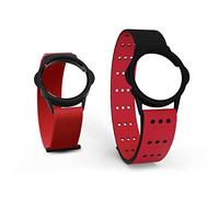 MYZONE MZ-Switch - Correas de repuesto para brazo y muñeca, color rojo, vibrante, ajustable y cómoda, banda de fitness de repuesto para el MZ-Switch