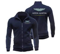 Myzter Chaqueta Hombre de Clásica al Aire Libre A.s.t.o.n M.a.r.ti.n, Chaqueta Bomber con Cuello Levantado, Openair Jacket para Otoño y Primavera, Deporte(Darkblue,M)