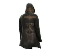 MYZTTZR Mitología Nórdica 3D Cárdigan con Capucha para Hombre Vikingo Tatuaje Estampado Fenrir Odín Cuervo Vintage Moda Otoño Chaqueta Medieval Regalo,Raven,S