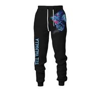 MYZTTZR Mitología Nórdica Pantalones Deportivos para Hombre Vikingo 3D Tatuaje Estampado Lobo Fenrir Dios Odín Retro Moda Medieval Regalo,Fenrir Wolf,XXL