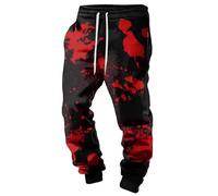 MYZTTZR Mitología Nórdica Pantalones para Hombre Vikingo 3D Estampado Tatuaje Odín Cuervo Calavera Retro Personalidad Pantalones de Deporte para Mujer,Mediaeval,XL