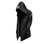 MYZTTZR Viking Hombre Cárdigan con Capucha Mitología Nórdica 3D Tatuaje Odín Otoño Chaqueta Valhalla Regalo,Norse Mythology,5XL