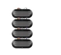 Myzzo luces traseras del vehículo Luz trasera para parachoques trasero, lámpara de freno Flash para camión, semirremolque carga, vehículos trabajo, DRL 12V y 24V(4pcs Flash Taillight)