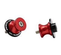 MZ-Store 2pcs Motocicleta 8MM Aluminio Basculante Bobina de Deslizadores Tornillos del Soporte para GSXR 600 750 1000 (Rojo)