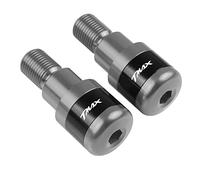 MZ-STORE 2Pcs Motocicleta Extremos del Manillar Mangos de Barra de Agarre Tapas para TMAX 500 2008-2016 TMAX 530 2006-2019 TMAX530 SX DX 2017 2018 2019-Titanio