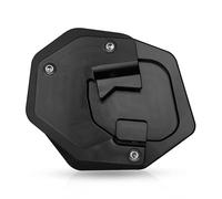 MZ-STORE TENERE700 Motocicleta CNC Aluminio Costado Soporte Lateral Ampliar para T7 2019-2023 Tenere 700 2019-2023-Negro+Negro