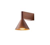 mZ7jGu1 Aplique de pared Walnut Bedroom Bedside Lights Atmosphere Background Wall Aisle Lamp(Bruin)