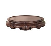 mZ7jGu1 Pedestal de bonsái de flores Base circular de ébano for bonsái, soporte for maceta, lámpara mesa, tetera(Pequeño)