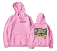 MZALQPGF Liam Payne Choose Love Merch Memorial - Sudadera con capucha y bolsillo con cordón ajustable para hombre y mujer, Rosa-r244398, S
