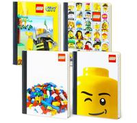MZB Imagination LEGO Notebook School Supplies Set - Bundle with 4 Composition Notebook Journals for Students | LEGO Classroom Supplies Set for Boys, Kids