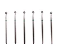 MZCMSL 6pcs bola cabeza cutícula clavo brocas para preparación de uñas, 3/32 vástago herramienta de uñas eléctrica (φ3.0mm)