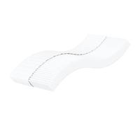 mzdioop Colchón de espuma blanco 90 x 210 cm con dureza H2 H3, funda de punto transpirable, relleno de espuma de poliuretano 22D, cómodo cojín para dormir para cama individual, habitación de invitados