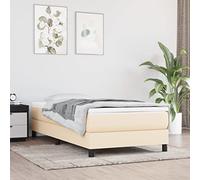 mzdioop Colchón de muelles ensacados medianos de 120 x 190 x 20 cm, tejido crema con núcleo de espuma fría y funda transpirable para cama individual, cama juvenil, habitación de invitados, soporte