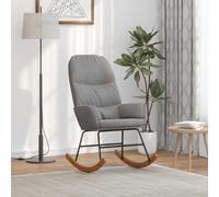 mzdioop Mecedora de terciopelo gris claro con acolchado para salón, dormitorio y habitación de los niños, silla de relax con función basculante, elegante sillón reclinable, cómodo asiento