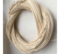 MZECH Rollo Ratán Natural, Rollo de Ratán, 250/500g Médula de Ratán, Rollo de Mimbre Trenzado para Trenzado Manualidades, Cestería, Beige Mimbre Rollo, Ratan Natural por Metros(6.0mm,250g)