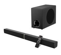 MZEIBO Barra de Sonido con subwoofer, Barra de Sonido de 120 W para Smart TV, Sonido Envolvente, Sistema de Cine en casa, Bluetooth 5.3, Audio Compatible con ARC, AUX, óptico