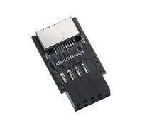 MZHOU Adaptador USB 3.2 tipo E a USB 2.0 de 9 pines - Plug & Play para Windows 11/10/8/7, Mac OS y Linux - Convertidor interno de cabecera de placa base para carcasa de PC, panel frontal, puertos USB