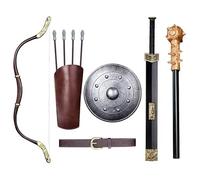 MZICXV Espada de juguete de estilo Han Jian chino antiguo for, réplica de plástico de 65 cm, accesorio de for, disfraz de la época de los Estados Combatientes, teatro y representaciones.(B)