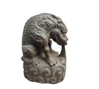 MZICXV Estatua de Pixiu de Hierro Fundido, Figura de Bestia mítica, Escultura de león de Estilo Retro for decoración del hogar, Adorno de Escritorio, 16 cm 11 cm, 1,8 kg