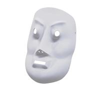 MZICXV Medieval Liao-Jin Style Armour, Wearable Face Plate, DIY Unpainted Full-Face for, LARP, Historical Reenactment, Costume Party(B)